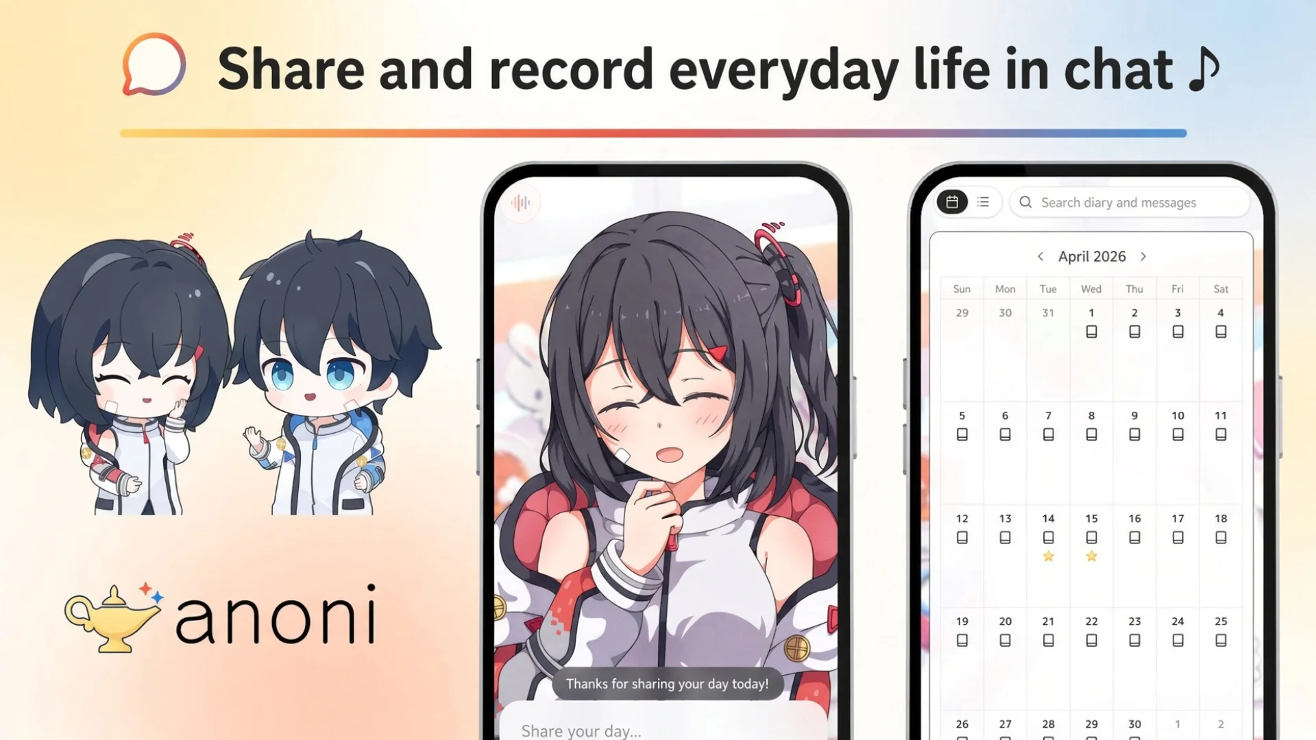 Akari — Sharing and keeping everyday moments in chat